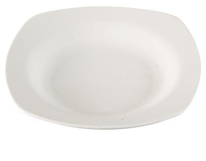 Yanco Square Pasta Bowl AC-511 brings a modern and elegant touch to any dining setting. Crafted from high-quality porcelain with a smooth glaze finish, it offers excellent durability and resistance to mechanical damage and temperature changes. Its sleek square shape enhances food presentation, making it an excellent choice for serving pasta, soups, and salads. The super white design seamlessly fits into fine-dining restaurants, catered events, outdoor dining areas, and hotels. 