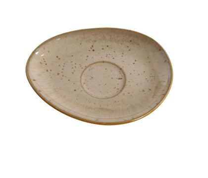 Yanco Saucer AG-002 is designed to perfectly complement the Agate collection color-glazed cups, enhancing any table setting with elegance and sophistication. Crafted from high-quality porcelain, this saucer offers durability and a smooth glaze finish, making it a reliable choice for fine-dining restaurants, cafés, catered events, and hotels. Its classic design ensures a refined presentation, while its dishwasher, oven, and microwave-safe construction provides convenience for everyday use. 