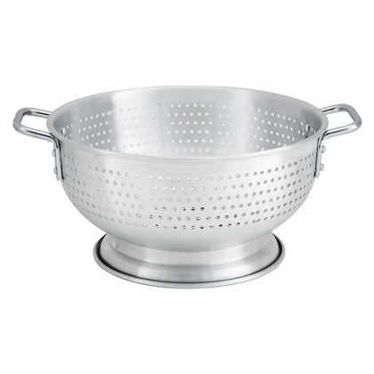 ALO-8BH to ALO-16BH - 8–16 Qt Capacity Aluminum Colander w/ Base & Handle