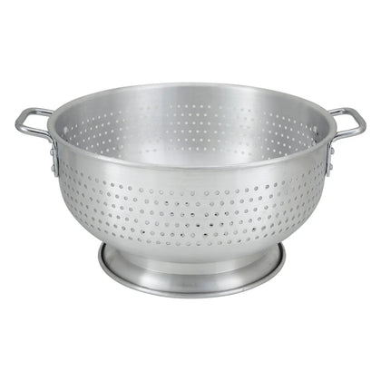 ALO-8BH to ALO-16BH - 8–16 Qt Capacity Aluminum Colander w/ Base & Handle