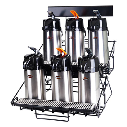 APRK-6 Six Compartment Wire Airpot Rack
