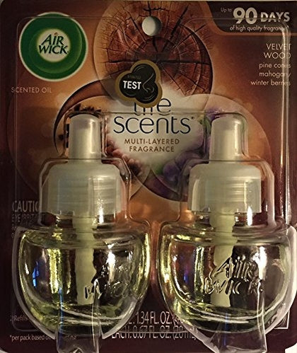 Air Wick Scented Oil Velvet Wood delivers a rich and inviting fragrance that blends velvet wood, pine cones, and winter berries for a cozy, woodland-inspired ambiance. This natural fragrance blend creates a comforting winter retreat in any room. Each refill is crafted for long-lasting use, providing continuous scent without the need for frequent replacements. Easy to install, these refills are compatible with all Air Wick plug-in warmers, making it simple to elevate your space with minimal effort.