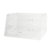 Acrylic Bakery Display Case 2-Tier set with clear acrylic design, offering optimal visibility, easy access, and ample storage for showcasing pastries, baked goods, or snacks in retail environments.