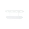 Acrylic cone holder stand with 4 holes, made of clear food-safe acrylic—perfect for displaying ice cream cones or desserts in cafes, bakeries, or events; case includes 12 holders.