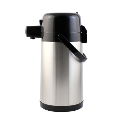 Airpot SS Lined Push Button 2.5L – Durable, high-quality airpot with stainless steel lining and easy-to-use push button for dispensing hot and cold beverages.