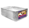 Aluminum cookie sheet banded with label for baking cookies, pastries, and more, featuring even heat distribution, durable construction, and easy-to-clean design