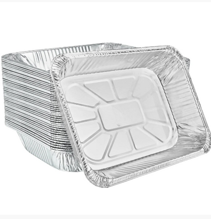 Aluminum half-size deep pan, versatile for baking, roasting, and cooking. Durable and resistant to warping, designed for even cooking and easy cleanup. Ideal for both home and commercial use.