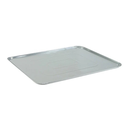 Aluminum oven liner that protects against spills and drips, easy to clean, reusable, and perfect for keeping your oven clean and stain-free during baking and cooking.