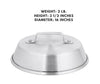 Set of 12, 16-inch aluminum wok covers, designed to lock in heat and moisture for efficient cooking.