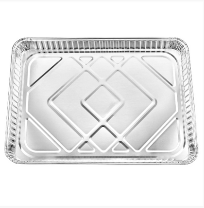 Aluminum half-size cookie sheet, durable baking pan for even heat distribution, ideal for baking cookies, pastries, and treats. Non-stick surface for easy cleanup and everyday use.