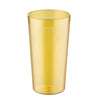 Amber 32oz poly pebbled tumblers with slip-resistant texture and durable build. Great for iced beverages in restaurants, diners, or homes. Comes in a 12-pack for reliable drink service.