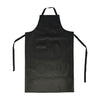 Black vinyl apron with front pocket, 41-1/4x21-1/2