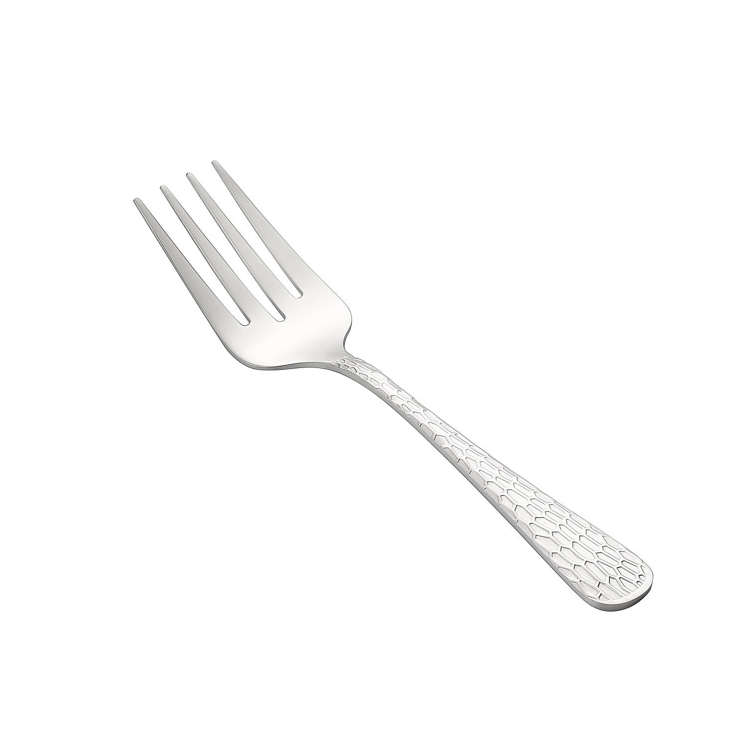 Auspicious Cold Meat Fork 8.5 inch extra heavyweight 18/8 stainless steel, two-prong design for serving meats, durable polished finish, commercial-grade utensil, packed 10 dozen per case