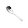 Auspicious Slotted Spoon 18/8 stainless steel, extra heavyweight 9 inch serving utensil with slotted head for draining, durable and elegant, ideal for buffets and foodservice, 10 dozen per case