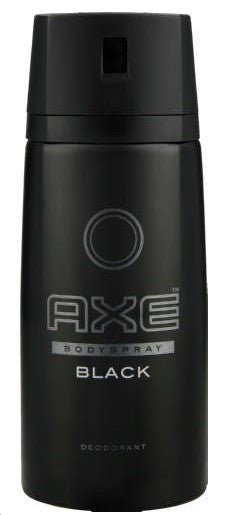AXE Body Spray Deodorant Black, 150ml, Case of 72 – men’s deodorant with a subtle, masculine scent for long-lasting freshness and odor protection.