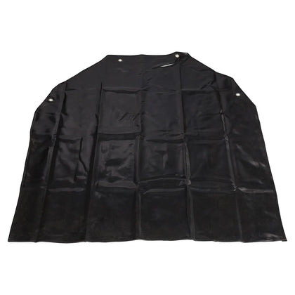 BA-LA - Black Latex Bib Apron