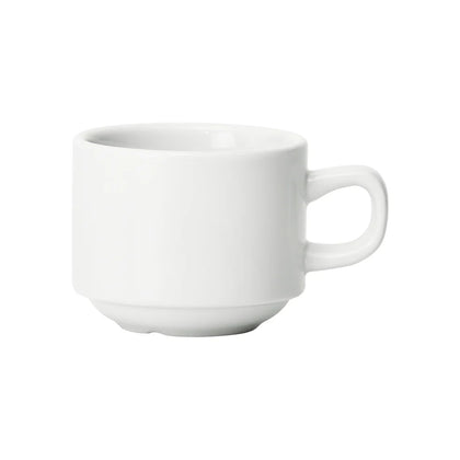 BCC-85, Birkhall 8.5 oz Round Stacking Porcelain Coffee Cup White Case
