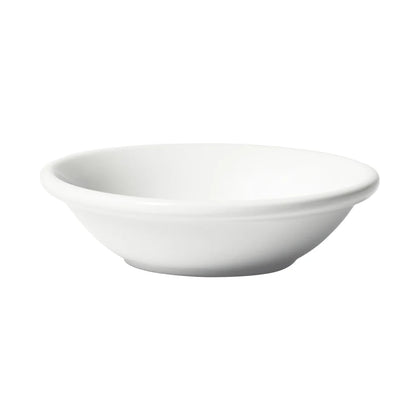 BFD-35RE, 3 Doz/Case Birkhall 3.5 oz Round White Porcelain Fruit Dish