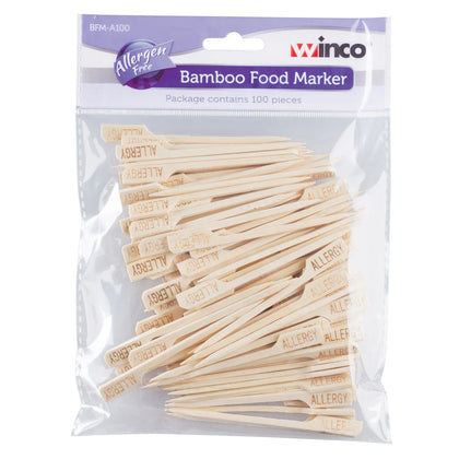 BFM-A100 - 100-pcs/pack Allergen Free Bamboo Food Marker