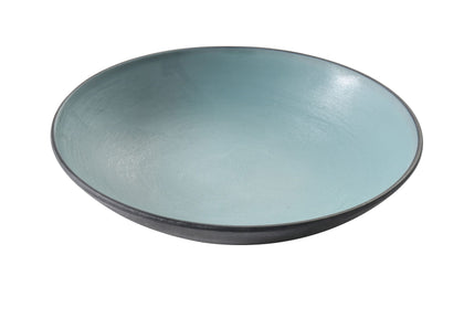 Yanco Soup Bowl BM-307TL The bowl's generous size is perfect for serving soups, stews, pasta dishes, or salads. Its attractive gray and teal color scheme adds a modern touch to table settings, while the melamine construction ensures longevity and resistance to breaks or chips. Ideal for both home use and commercial food service environments, this bowl combines practicality with visual appeal.