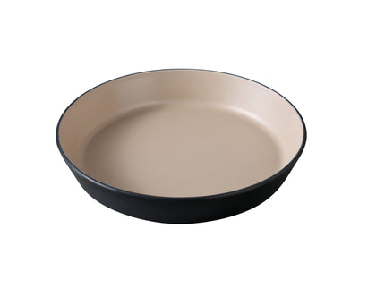 This Deep Dish is a stylish and durable choice for serving appetizers, side dishes, or desserts. Designed with functionality in mind, this 12 oz round dish is made from scratch-resistant melamine and finished in a distinctive clay and black brushed texture. It blends aesthetic appeal with everyday practicality, making it ideal for restaurants, buffets, or home use. Ideal for restaurants, cafes, and home use allowing you to elevate your dining experience.