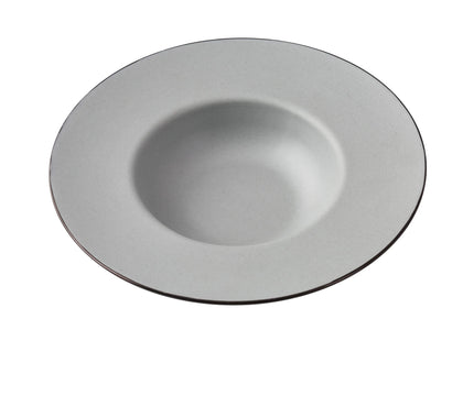 This Dessert Plate is crafted from durable, break-resistant melamine. Featuring a stylish two-tone round design, this 16oz plate is perfect for serving desserts in both casual and upscale dining environments. Its sleek design, along with the long-lasting melamine construction, makes it ideal for restaurants, catering events, and home use. Dishwasher safe and easy to maintain. Ideal for restaurants, cafes, and home use allowing you to enhance your dining experience.