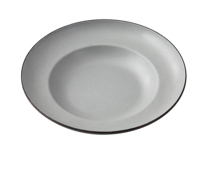 This Mediterranean Pasta Bowl sleek two-tone round design and a 12oz capacity, perfect for serving pasta, salads, or soups. Made from durable, break-resistant melamine, it combines style and functionality, ideal for both casual dining and elegant presentations. Its Mediterranean-inspired design adds a touch of sophistication to any table, while the sturdy construction ensures long-lasting use in restaurants, cafes, or home kitchens. Dishwasher safe for easy cleaning.