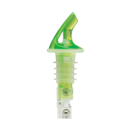 BMP-2125G-PKG - 2-Pack Bar Maid 1.25oz Green Pourers, No Collar, Wide Cork