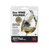 BMP-500RAC - Bar Maid 5oz Premium Rum Amber Pourer with Black Collar