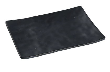 Yanco Rectangular Plate BP-2008 It is made from durable and reliable melamine material, which makes the plate look like ceramics. Melamine tableware is a perfect solution for those who choose a reliable, durable, high-quality and affordable dinnerware for their food-serving establishment. These rectangular plates are easy to clean, NSF listed and BPA safe.