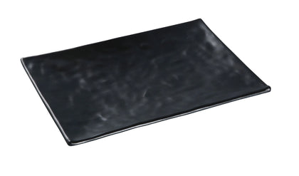 Yanco Rectangular Plate BP-2012 It is made from durable and reliable melamine material, which makes the plate look like ceramics. Melamine tableware is a perfect solution for those who choose a reliable, durable, high-quality and affordable dinnerware for their food-serving establishment. These rectangular display plates are easy to clean, NSF listed and BPA safe.