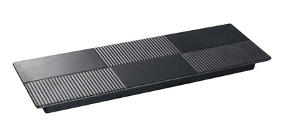 Yanco Rectangular Display Plate BP-2013 It is made from durable and reliable melamine material, which makes the plate look like ceramics. Melamine tableware is a perfect solution for those who choose a reliable, durable, high-quality and affordable dinnerware for their food-serving establishment. These rectangular display plates are easy to clean, NSF listed and BPA safe.