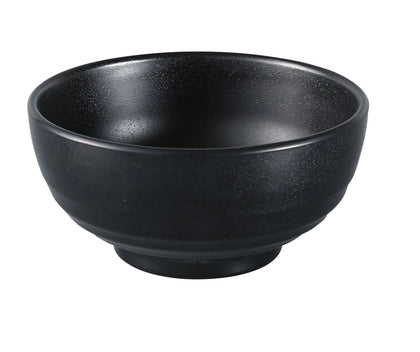 This Woodong Noodle Bowl is made from durable and reliable melamine material, which makes the bowl look like ceramics. Performed in classic black color with matte finish, such melamine tableware is an ideal solution for those who choose high-quality, durable and affordable dinnerware for presenting their food. Ideal for restaurants, cafes, and home use allowing you to enhance your dining experience.
