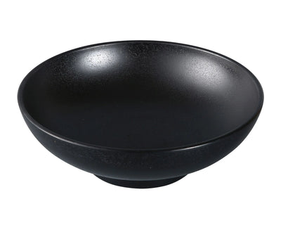 This Noodle Bowl is made from durable and reliable melamine material, which makes the bowl look like ceramics. Performed in classic black color with matte finish, such melamine tableware is an ideal solution for those who choose high-quality, durable and affordable dinnerware for presenting their food. Such 48 Oz bowls are also BPA free and NSF listed, so you can easily use them for both personal and commercial aims. Ideal for restaurants, cafes, and home use allowing you to enhance your dining experience.