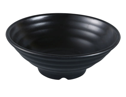 Yanco Bowl BP-3019 It is made from durable and reliable melamine material, which makes the bowl look like ceramics. Performed in classic black color With matte finish, such melamine tableware is an ideal solution for those who choose high-quality, durable and affordable dinnerware for presenting their food. Such 48 Oz bowls are also BPA free and NSF listed, so you can easily use them for both personal and commercial aims.