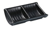 Yanco Double Sauce Dish BP-4031 While looking like they are handmade ceramics such dishes won't chip, break, or stain. Thanks to the high-quality, reliable and affordable melamine material, these sauce dishes can withstand the heavy commercial use. You can serve these double sauce dishes in restaurants and catered events, outdoor dining areas, diners and cafes, and even hotels and poolside parties. Such rectangular double sauce dishes are NSF approved, BPA free, and dishwasher safe.