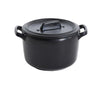 Yanco Bowl with Handle and Lid BP-4104 is a stylish and durable option for restaurant tableware. Made from high-quality melamine material, it mimics the appearance of ceramics while resisting chipping and breaking, making it perfect for serving rice, miso soup, noodles, or salads. Part of the Black Pearl collection, its matte black finish and elegant design complement any dining environment. Featuring convenient handles and a lid, this bowl is ideal for both personal and commercial use.