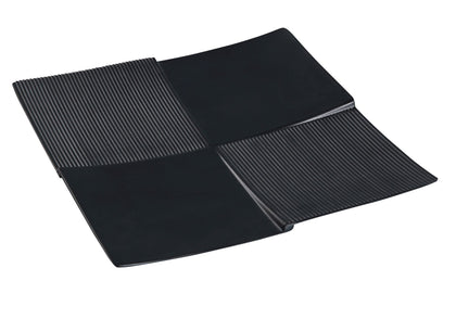 Yanco Square Display Plate BP-5109 It is made from durable and reliable melamine material, which makes the plate look like ceramics. Melamine tableware is a perfect solution for those who choose a reliable, durable, high-quality and affordable dinnerware for their food-serving establishment. These square display plates are easy to clean, NSF listed and BPA safe.