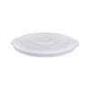 BPA-free polypropylene lid for 20-gallon ingredient storage containers. Snap-fit design ensures a secure seal to maintain freshness in commercial kitchens. Packed 6 per case.