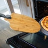 BPP1214/BPP1416, 12x14 & 14x16 Old Stone Bamboo Pizza Peel w/ Folding Handle