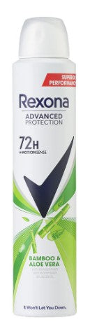 Rexona Antiperspirant Deodorant Spray, Bamboo & Aloe Vera, 200 ml