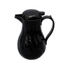 Beverage Server Swirl Insulated Black 64oz with double-wall insulation and ergonomic design. Keeps drinks hot or cold. Case pack 6. Quantity break 6 each. Great for restaurants and catering.