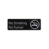 Bilingual No Smoking compliance sign 9x3