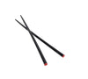 Set of 5 pairs of black lacquer chopsticks, perfect for elegant dining.
