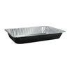 Full-Size Aluminum Pan in Red, White, Black, Gold, and Pink, Durable for Baking, Roasting, and Large Food Storage Needs.