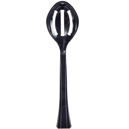 Reusable Serving Utensil Slotted Spoon – Available in Clear, Pearl, and Black. Ideal for serving a variety of foods while draining liquids, this durable spoon is perfect for any occasion.