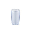 Blue 10oz poly tumbler with pebbled texture for added grip. Durable, break-resistant, and dishwasher-safe. Stackable design. Ideal for restaurants, cafes, and events. Sold in a 12-pack for bulk purchasing.