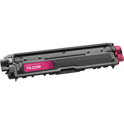 Toner Cartridge TN225 Magenta compatible with Brother Printer, prints up to 2200 pages, vibrant pink color for sharp, professional-quality documents.