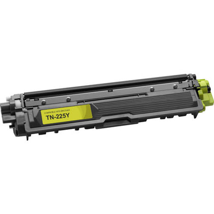 Toner Cartridge TN225Y Compatible for Brother Printer, Yellow, 2200 pages – high-yield replacement for HL-3140DW, HL-3170CDW, and MFC-9130CW.