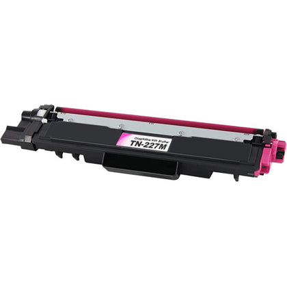 TN227/TN223 Magenta Compatible Toner Cartridge for Brother Printer, high yield up to 2300 pages